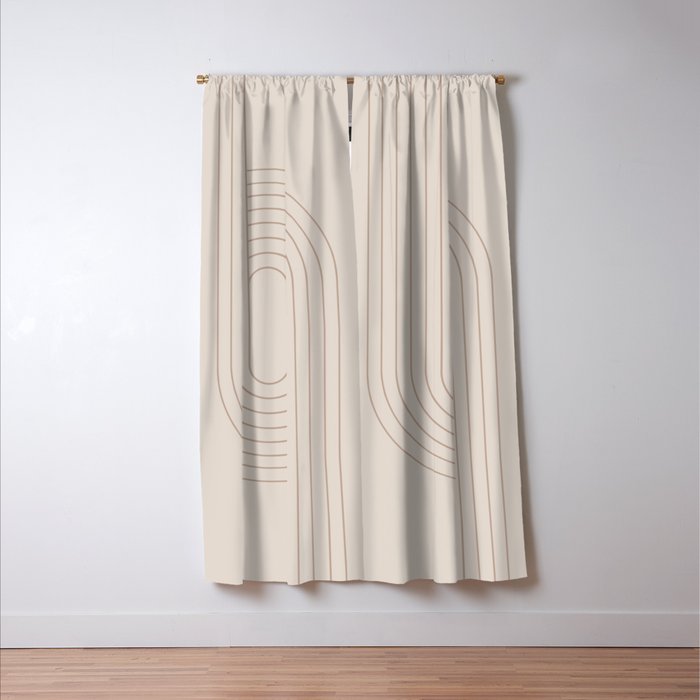 Oval Lines Abstract XXIX Window Curtain Gallery Image 3