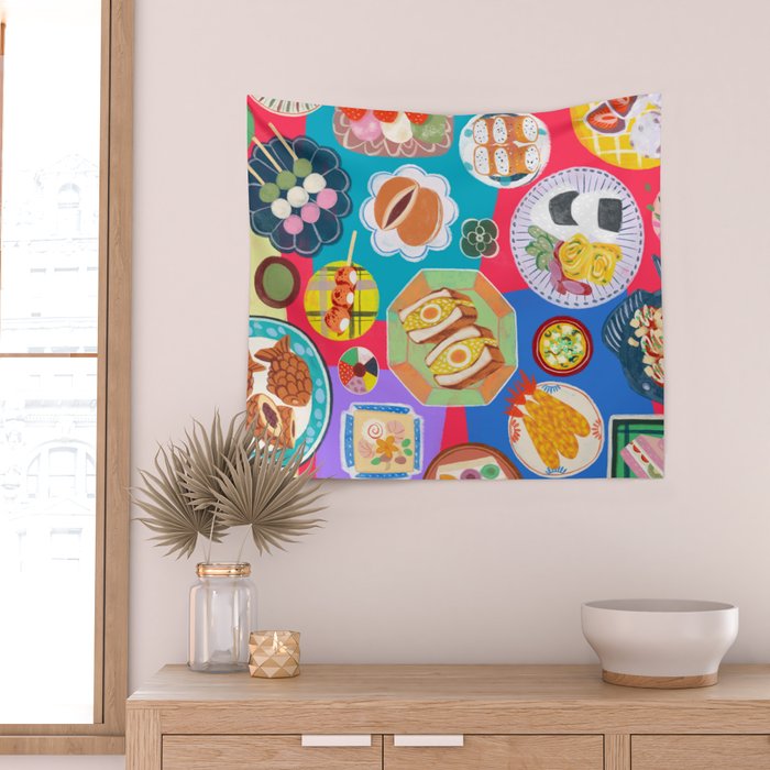 Japan Food Festival Wall Tapestry Gallery Image 2