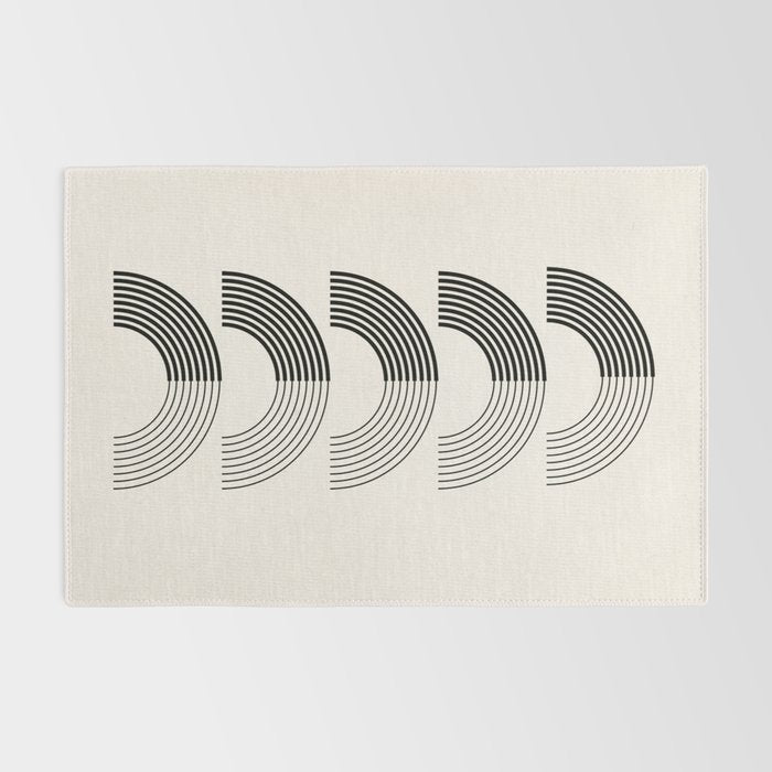 Black Rainbows Rug Gallery Image 2