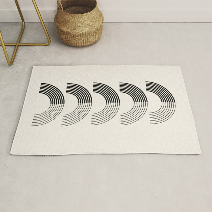 Black Rainbows Rug Gallery Image 1