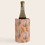 Paisley Tiger - soft pink & gold Wine Chiller Gallery Image 1