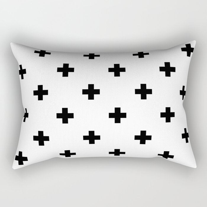 Swiss cross pattern Rectangular Pillow Gallery Image 2