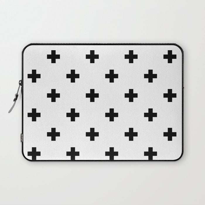 Swiss cross pattern Laptop Sleeve Gallery Image 1