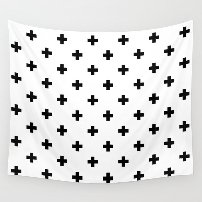 Swiss cross pattern Wall Tapestry Gallery Image 4