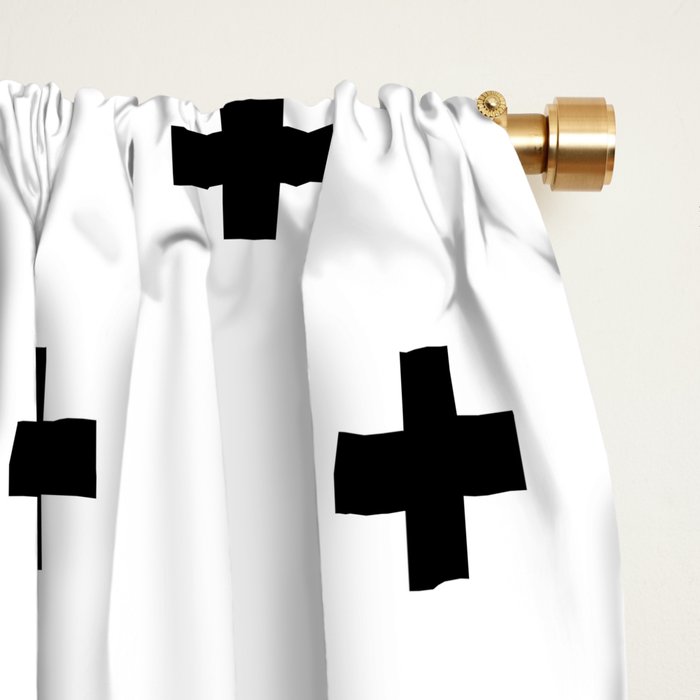 Swiss cross pattern Window Curtain Gallery Image 2