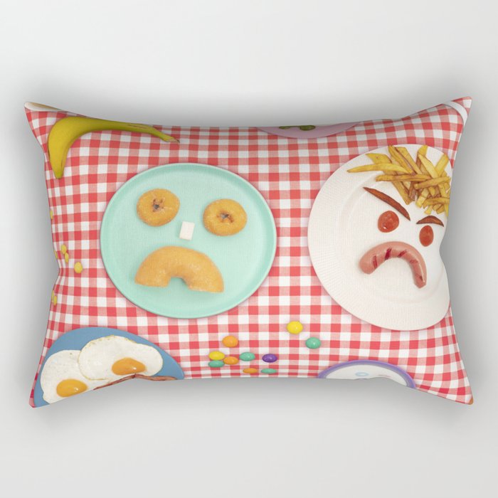 Moody breakfast :( Rectangular Pillow Gallery Image 1