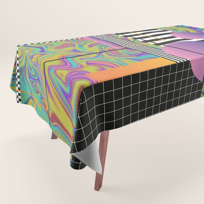 Vaporwave glitch 1 - 80s / 90s Retro Tablecloth Gallery Image 1
