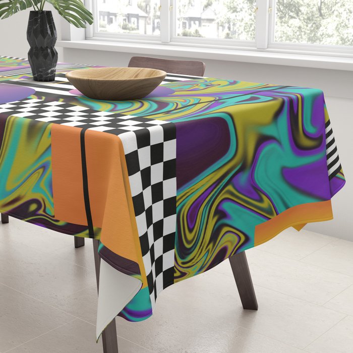 Vaporwave glitch 1 - 80s / 90s Retro Tablecloth Gallery Image 3