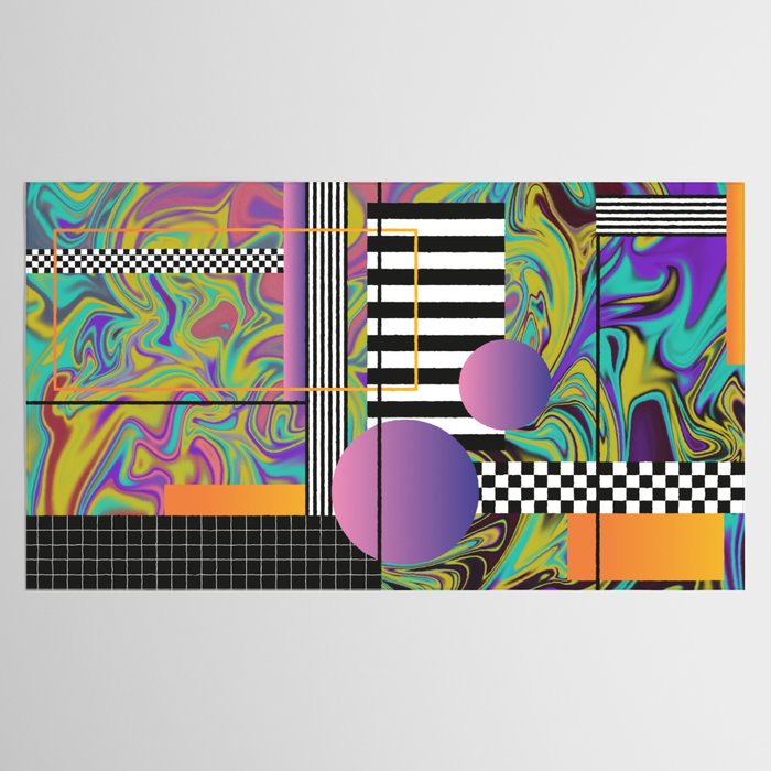 Vaporwave glitch 1 - 80s / 90s Retro Tablecloth Gallery Image 2