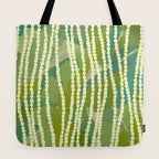 Pikake Lei strands over textured banana leaves Tote Bag Gallery Image 2