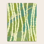 Pikake Lei strands over textured banana leaves Notebook Gallery Image 4