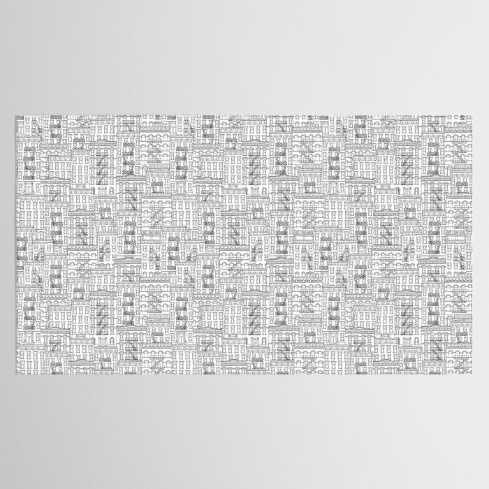 New York Hand Drawn Illustration Tablecloth Gallery Image 2
