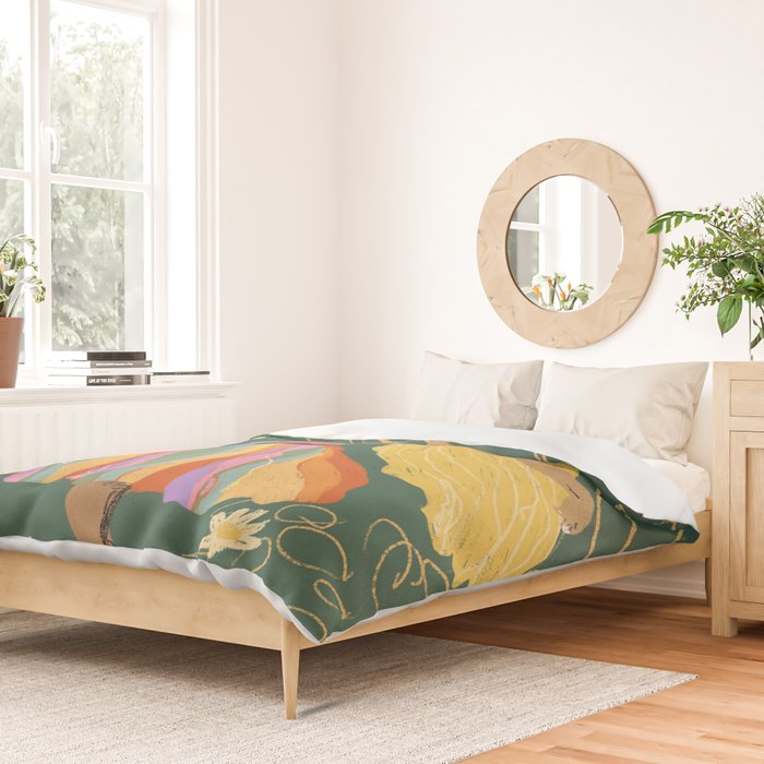 Free woman Duvet Cover Gallery Image 2