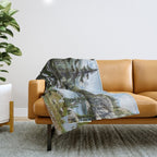 Summer in the Cascades Throw Blanket Gallery Image 1