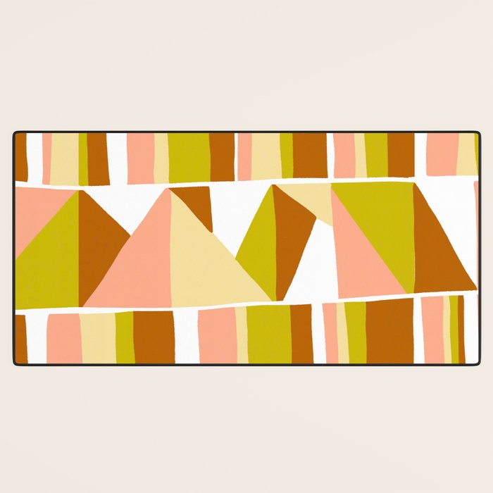 Sunwoven, sand and sage Desk Mat Gallery Image 3