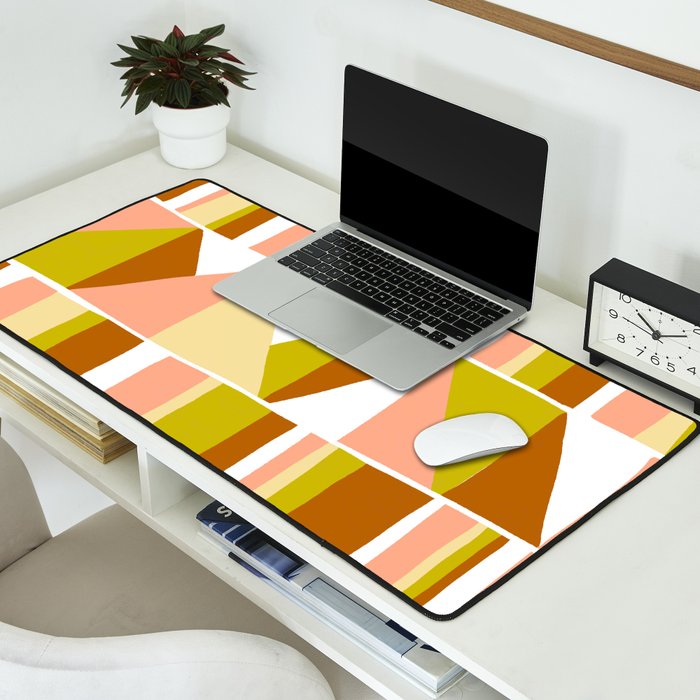 Sunwoven, sand and sage Desk Mat Gallery Image 2