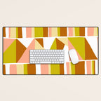 Sunwoven, sand and sage Desk Mat Gallery Image 1