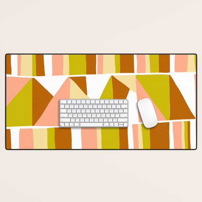 Sunwoven, sand and sage Desk Mat Gallery Image 1