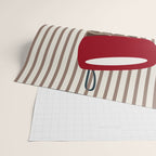 Christmas Stocking Brown And Red Wrapping Paper Gallery Image 2