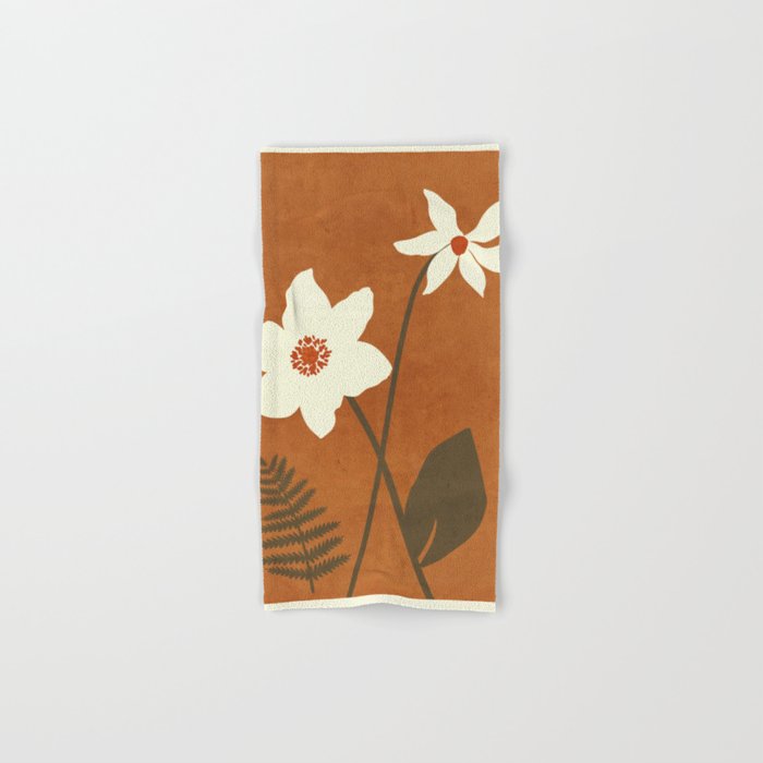 Minimal Abstract Art Landscape Flowers 4 Bath Towel Gallery Image 1