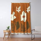 Minimal Abstract Art Landscape Flowers 4 Window Curtain Gallery Image 5