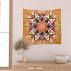 Pepper Mandala - Marigold Palette Wall Tapestry Gallery Image 2