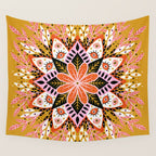 Pepper Mandala - Marigold Palette Wall Tapestry Gallery Image 4