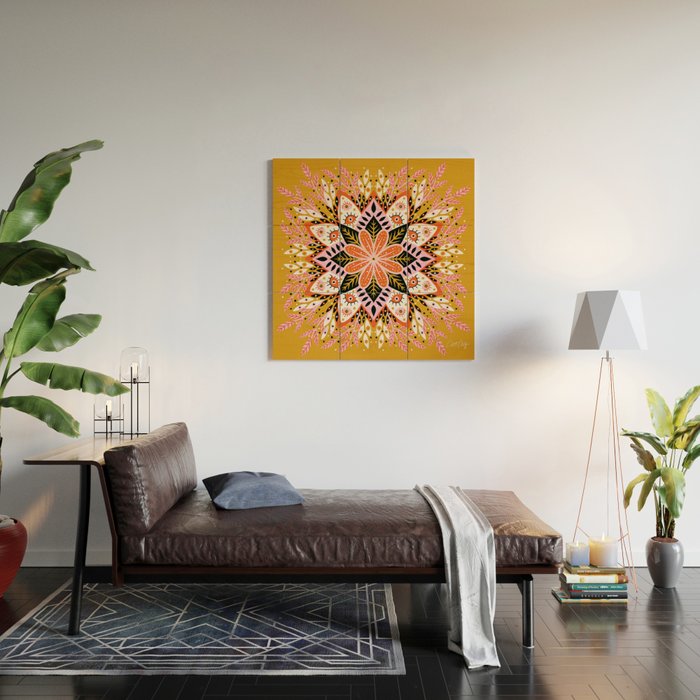Pepper Mandala - Marigold Palette Wood Wall Art Gallery Image 2