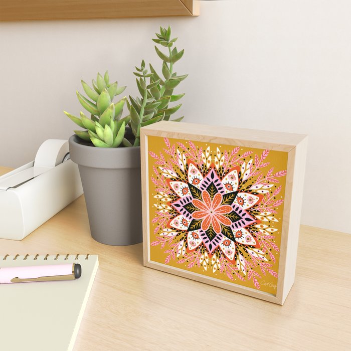 Pepper Mandala - Marigold Palette Mini Art Print Gallery Image 2