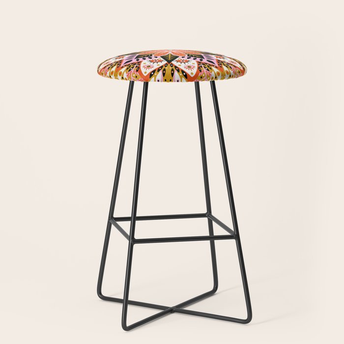 Pepper Mandala - Marigold Palette Stool Gallery Image 1
