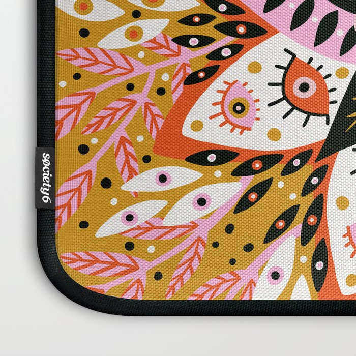 Pepper Mandala - Marigold Palette Laptop Sleeve Gallery Image 3