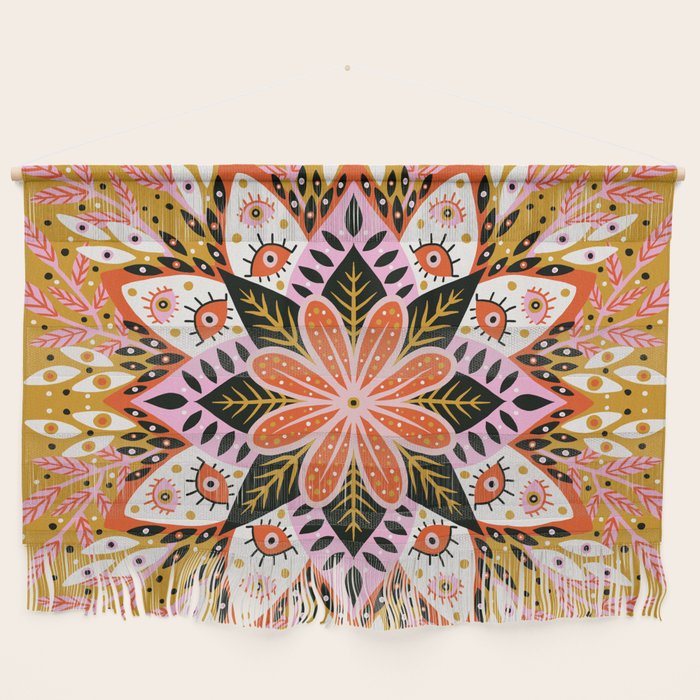 Pepper Mandala - Marigold Palette Wall Hanging Gallery Image 1