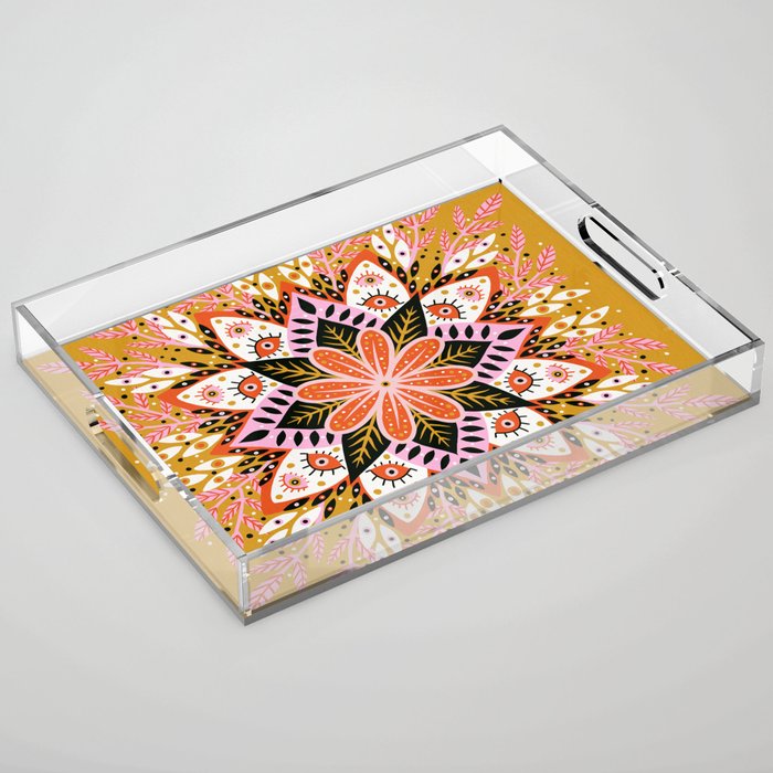 Pepper Mandala - Marigold Palette Acrylic Tray Gallery Image 1