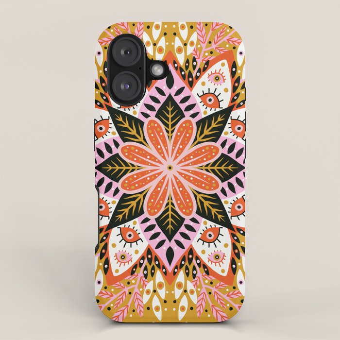 Pepper Mandala - Marigold Palette iPhone Case Gallery Image 1
