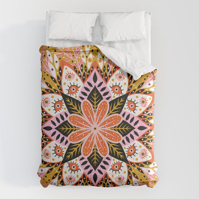 Pepper Mandala - Marigold Palette Comforter Gallery Image 1