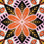 Pepper Mandala - Marigold Palette Coffee Mug Gallery Image 2