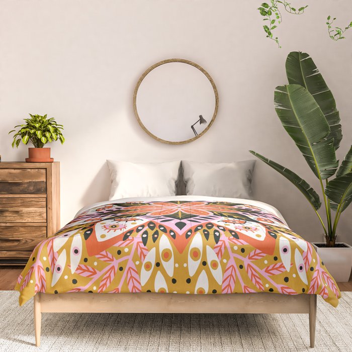 Pepper Mandala - Marigold Palette Comforter Gallery Image 3