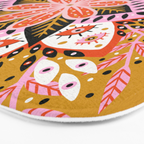 Pepper Mandala - Marigold Palette Bath Mat Gallery Image 3