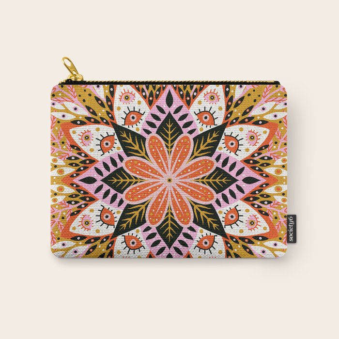 Pepper Mandala - Marigold Palette Carry All Pouch Gallery Image 1