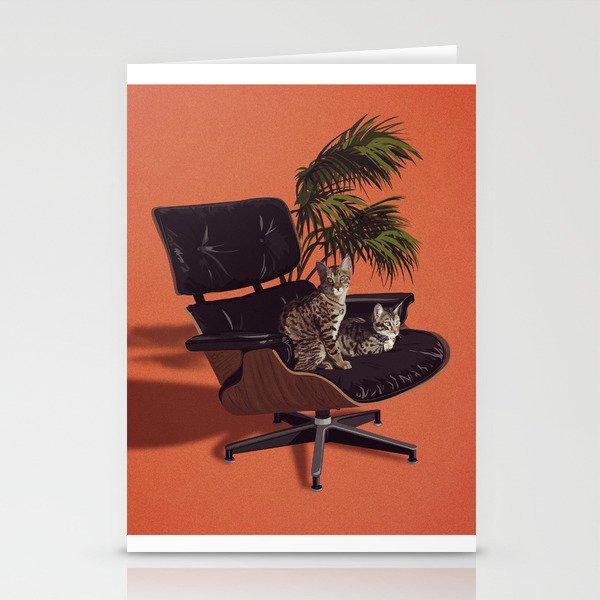 Cats on Chairs Deluxe Collection - Savannahs Stationery Card Gallery Image 2