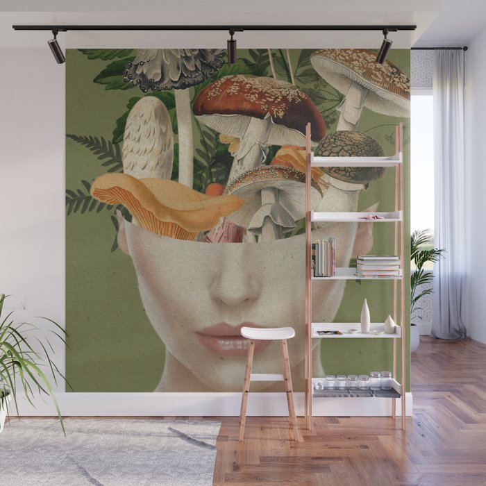 Mushroom Lady 9 Wall Mural Gallery Image 1