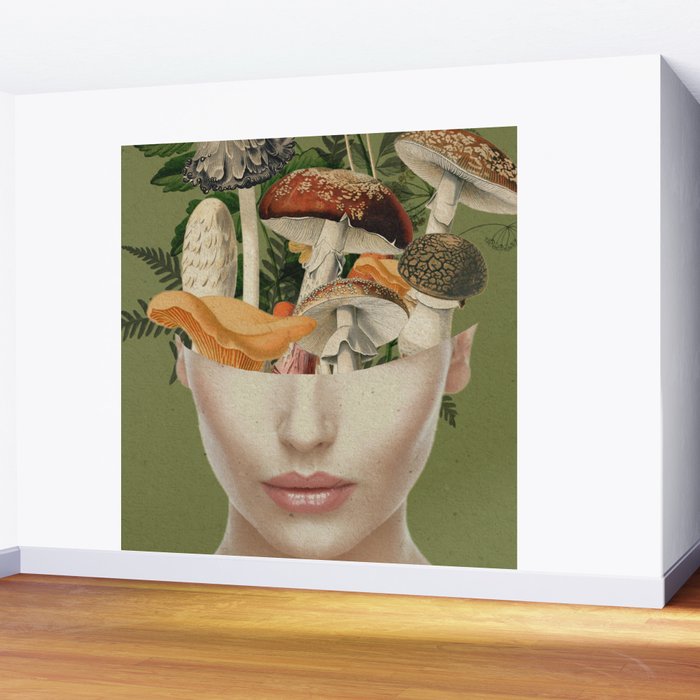 Mushroom Lady 9 Wall Mural Gallery Image 2