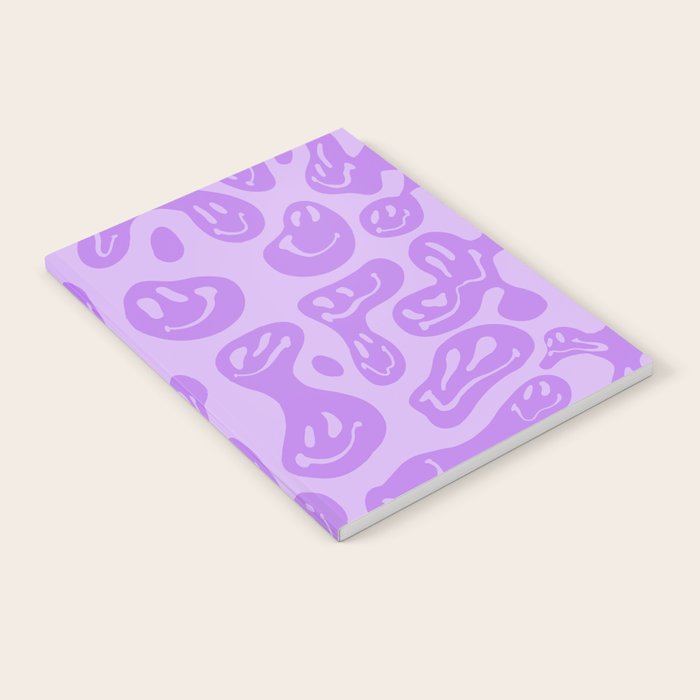 Pastel Purple Dripping Smiley Notebook Gallery Image 2
