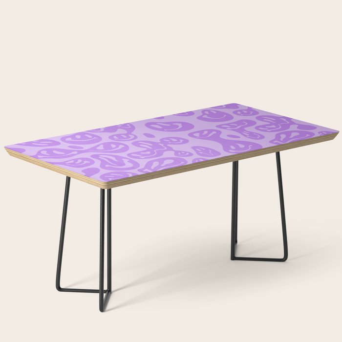 Pastel Purple Dripping Smiley Coffee Table Gallery Image 1