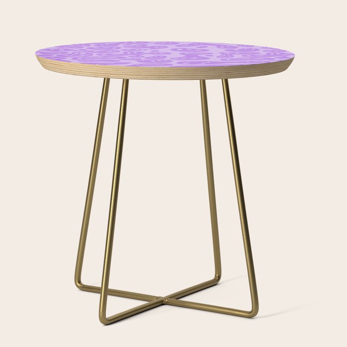 Pastel Purple Dripping Smiley Side Table Gallery Image 1