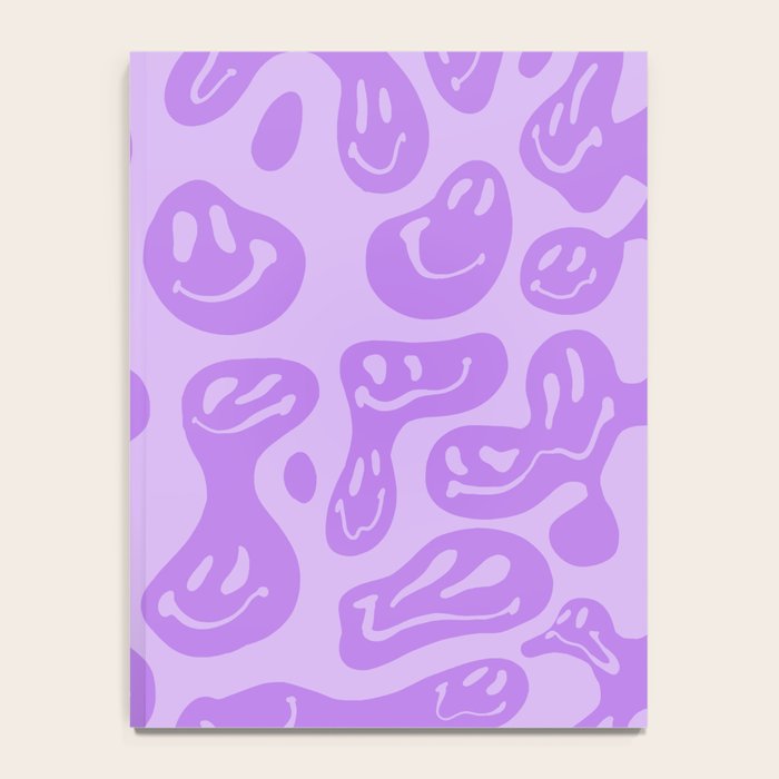 Pastel Purple Dripping Smiley Notebook Gallery Image 4