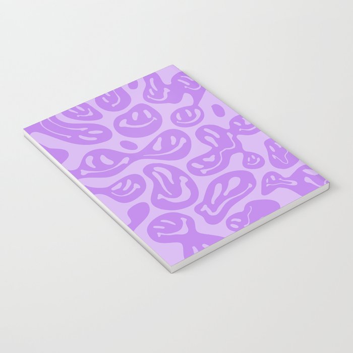 Pastel Purple Dripping Smiley Notebook Gallery Image 3