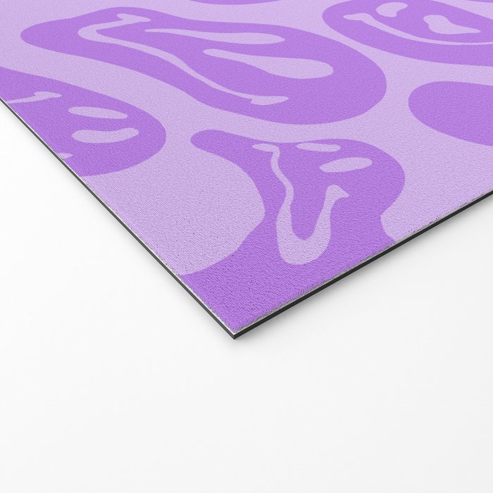 Pastel Purple Dripping Smiley Welcome Mat Gallery Image 2