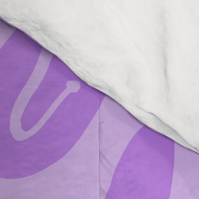 Pastel Purple Dripping Smiley Comforter Gallery Image 4
