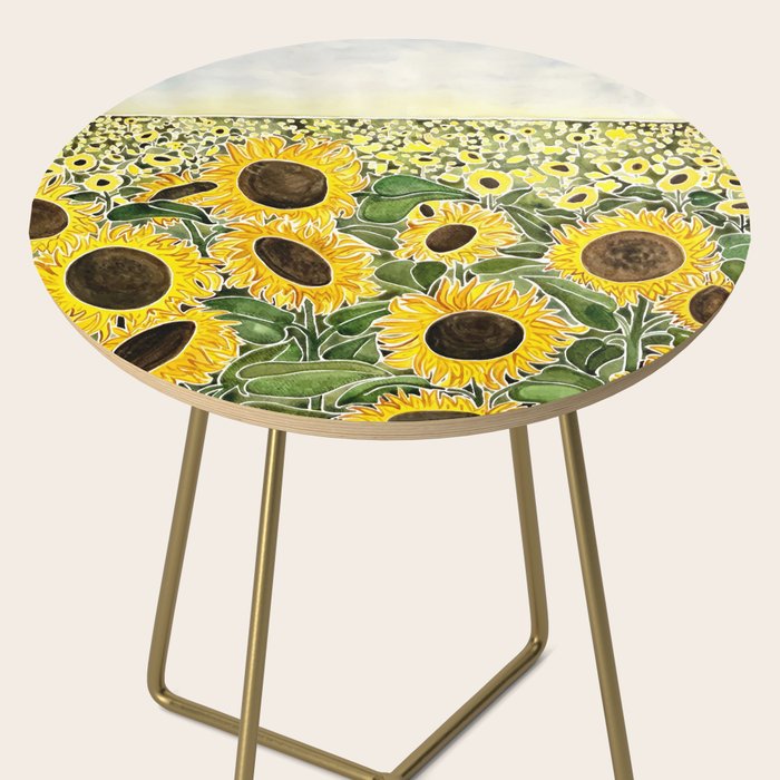Sunflower Field Side Table Gallery Image 2